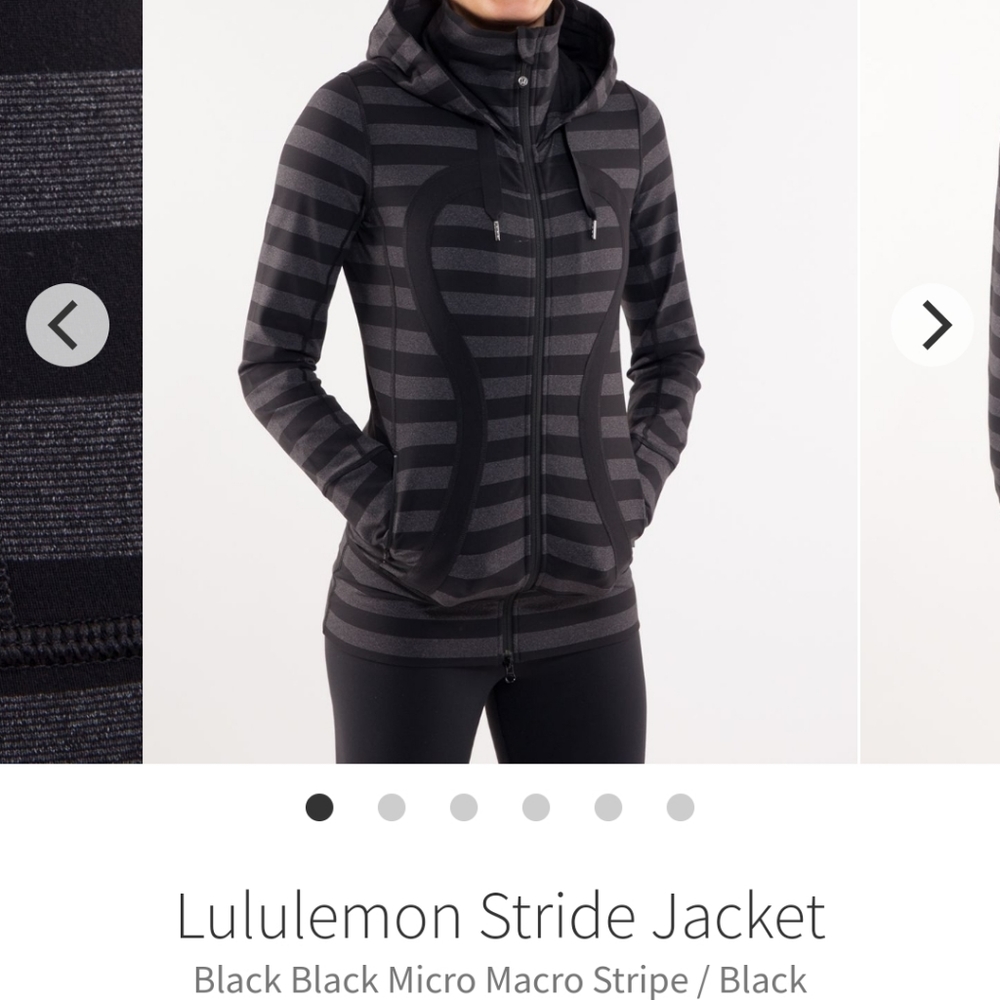 Lululemon Stride Jacket Size 8